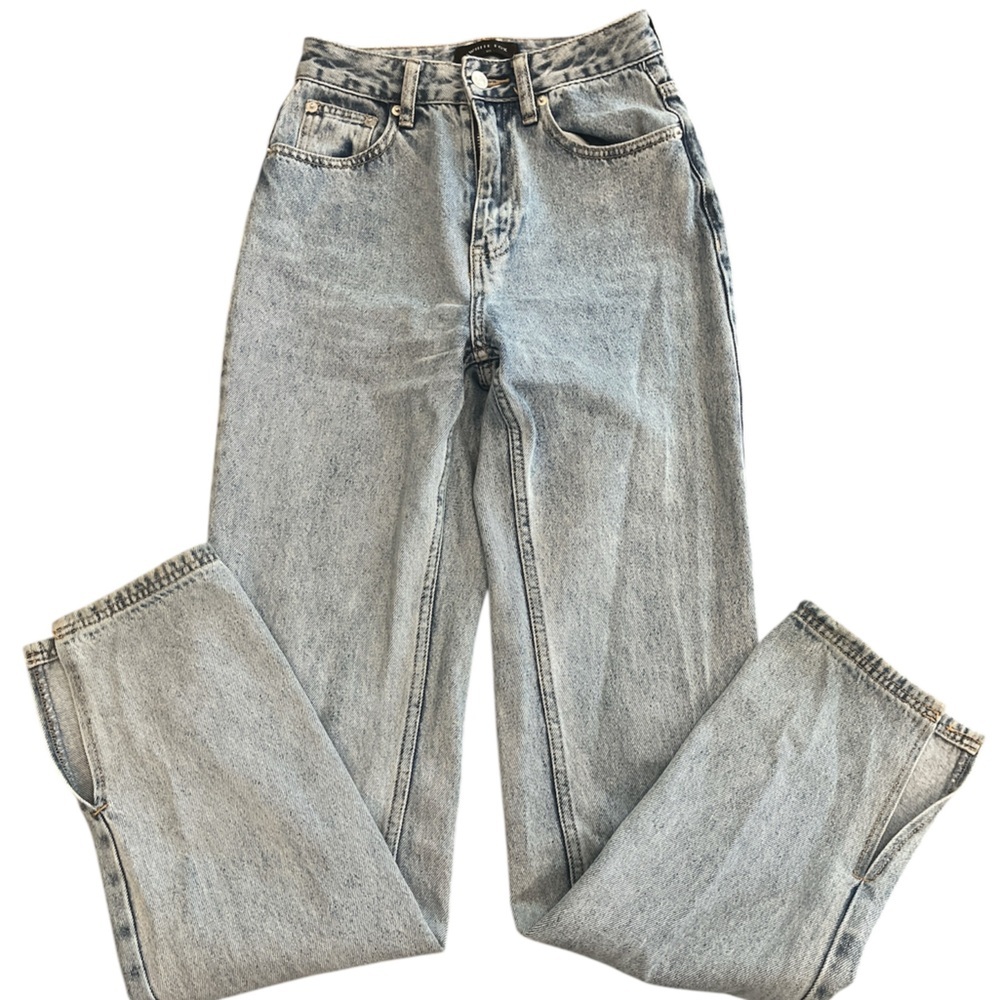 White Fox High Rise Straight Leg Light Blue Jeans Size XS (0-2)